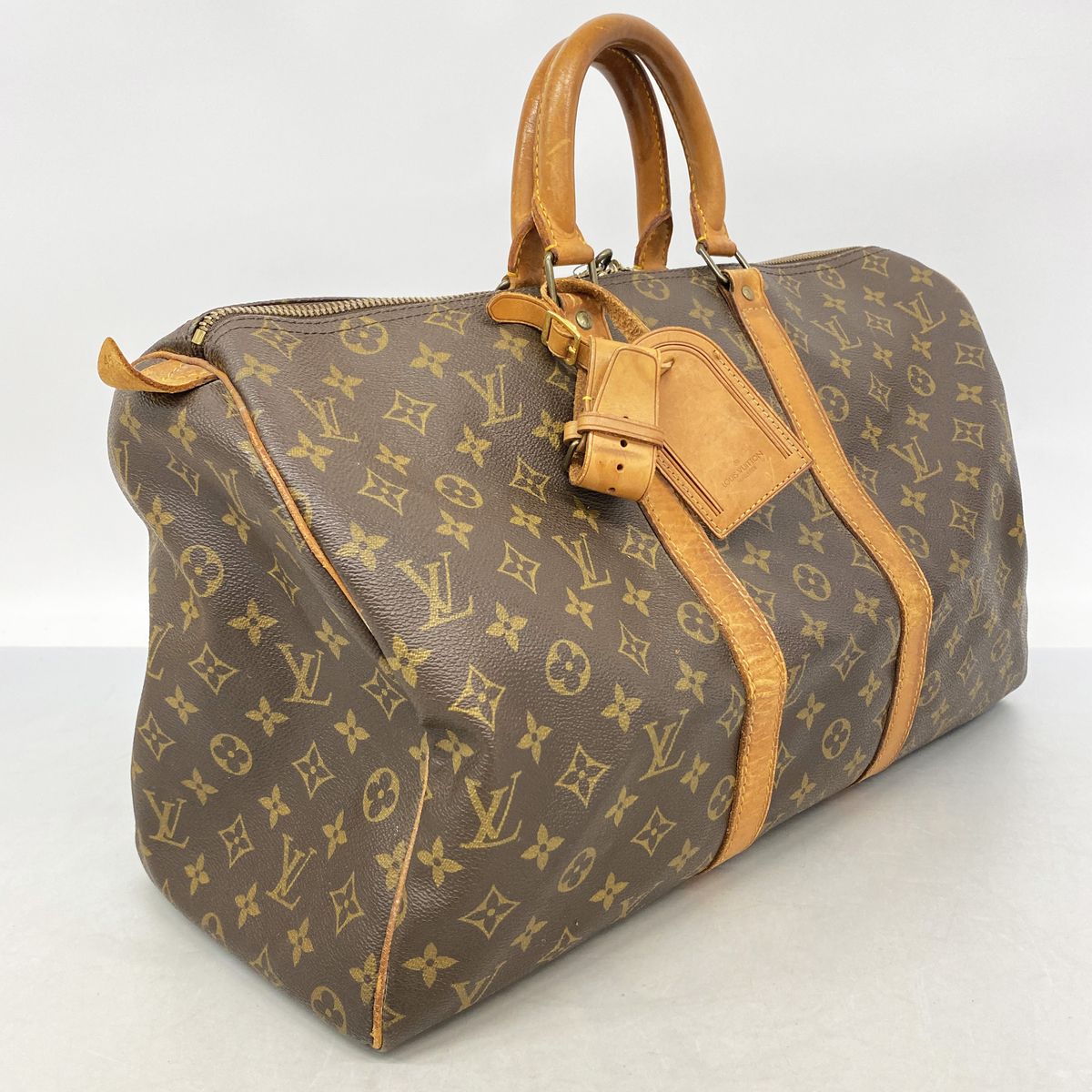 Louis Vuitton Boston Bag Monogram Keepall 45 Brown — view 2