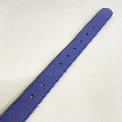Gucci Waist Bag Suede Blue Gold — view 8