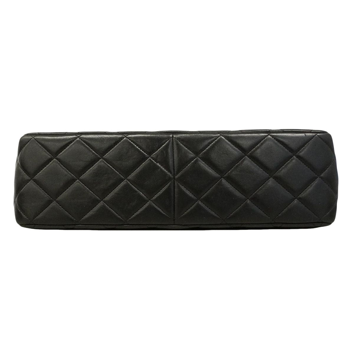 Chanel Shoulder Bag Maxi Quilted Black Gold — view 3