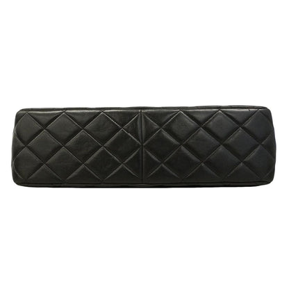 Chanel Shoulder Bag Maxi Quilted Black Gold — view 3