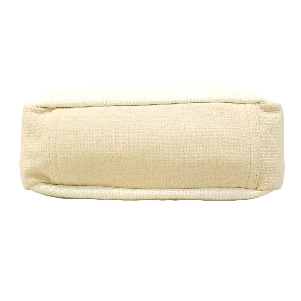 Chanel Handle Deauville Canvas Beige Silver 2-Way Bag — view 3