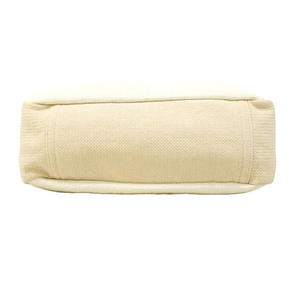 Chanel Handle Deauville Canvas Beige Silver 2-Way Bag — view 3