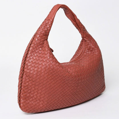 Bottega Veneta Intrecciato Hobo Shoulder Bag Pink Leather — view 3