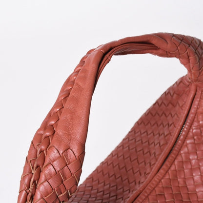 Bottega Veneta Intrecciato Hobo Shoulder Bag Pink Leather — view 6