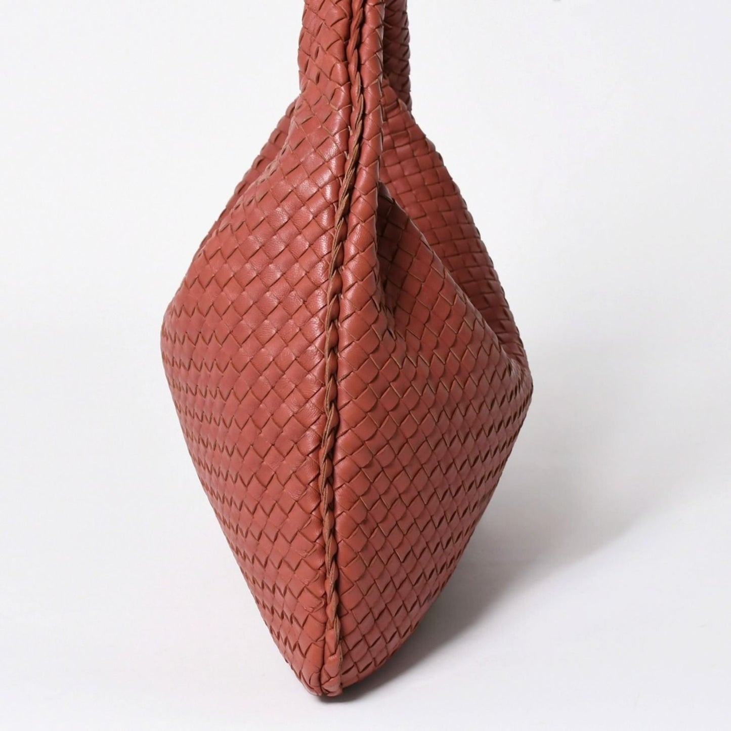 Bottega Veneta Intrecciato Hobo Shoulder Bag Pink Leather — view 4
