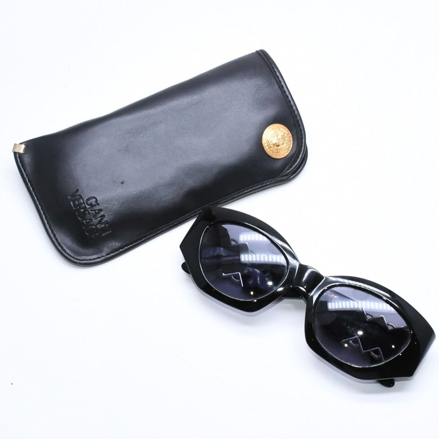 Versace Sunglasses Eyewear Medusa Black Silver