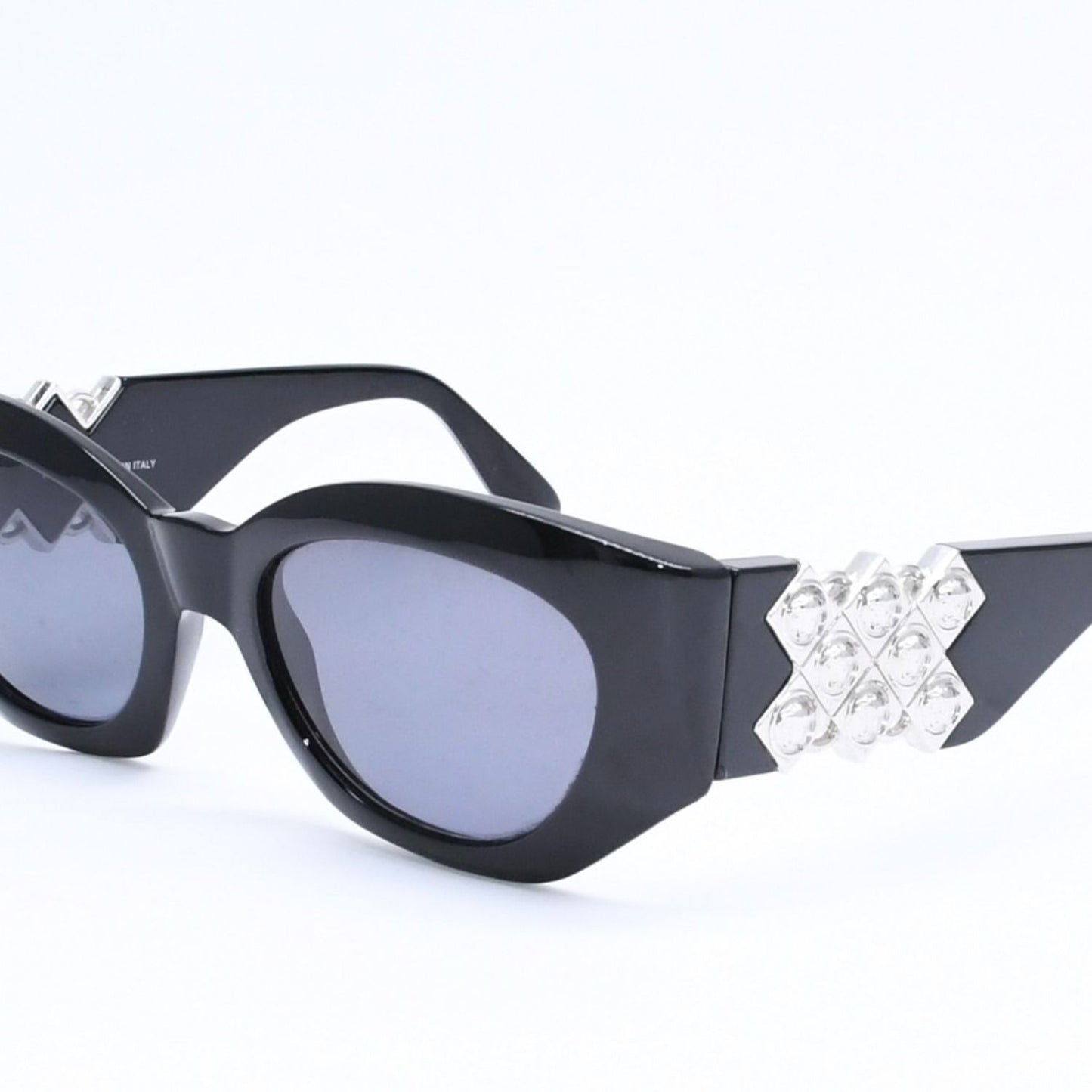 Versace Sunglasses Eyewear Medusa Black Silver — view 3