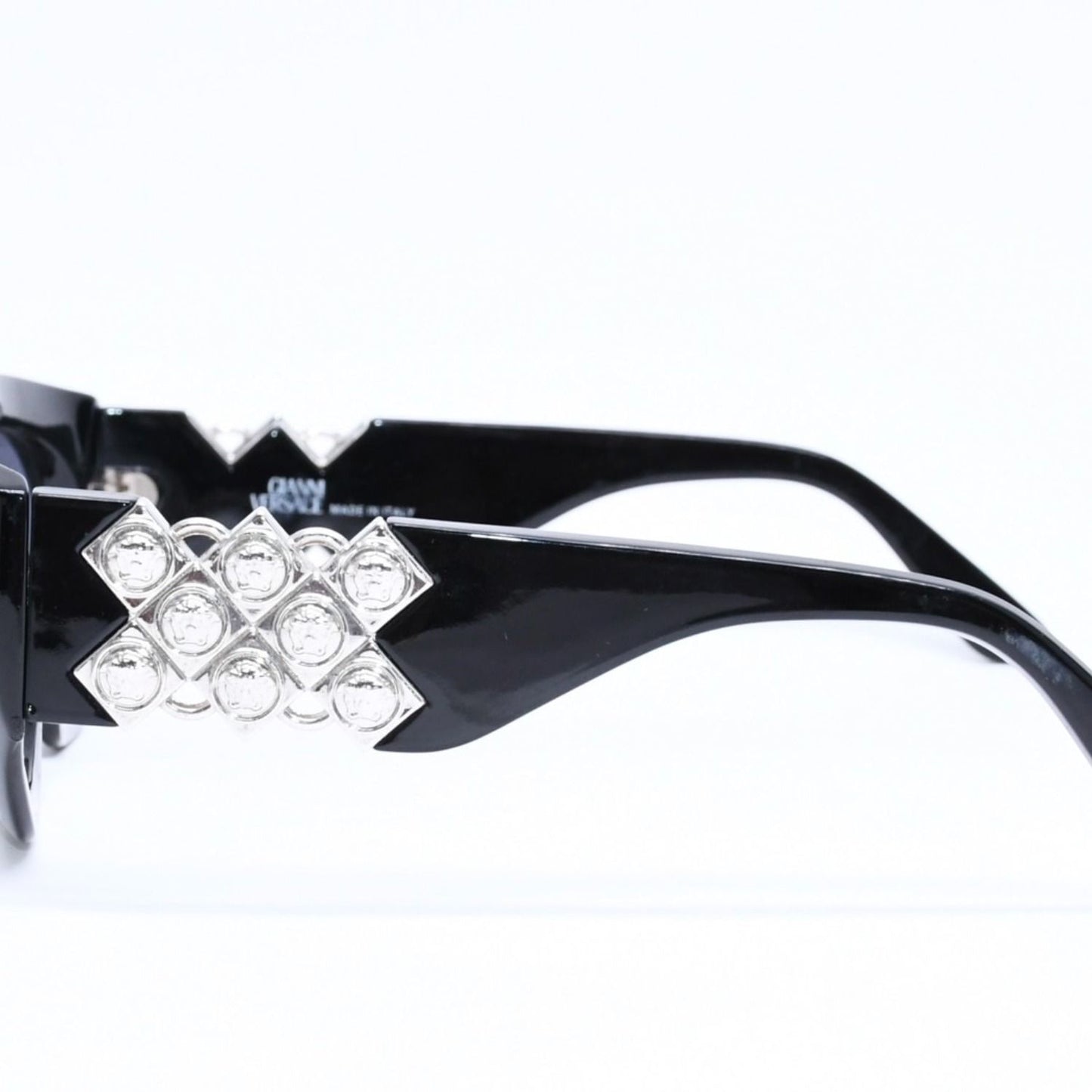 Versace Sunglasses Eyewear Medusa Black Silver — view 6