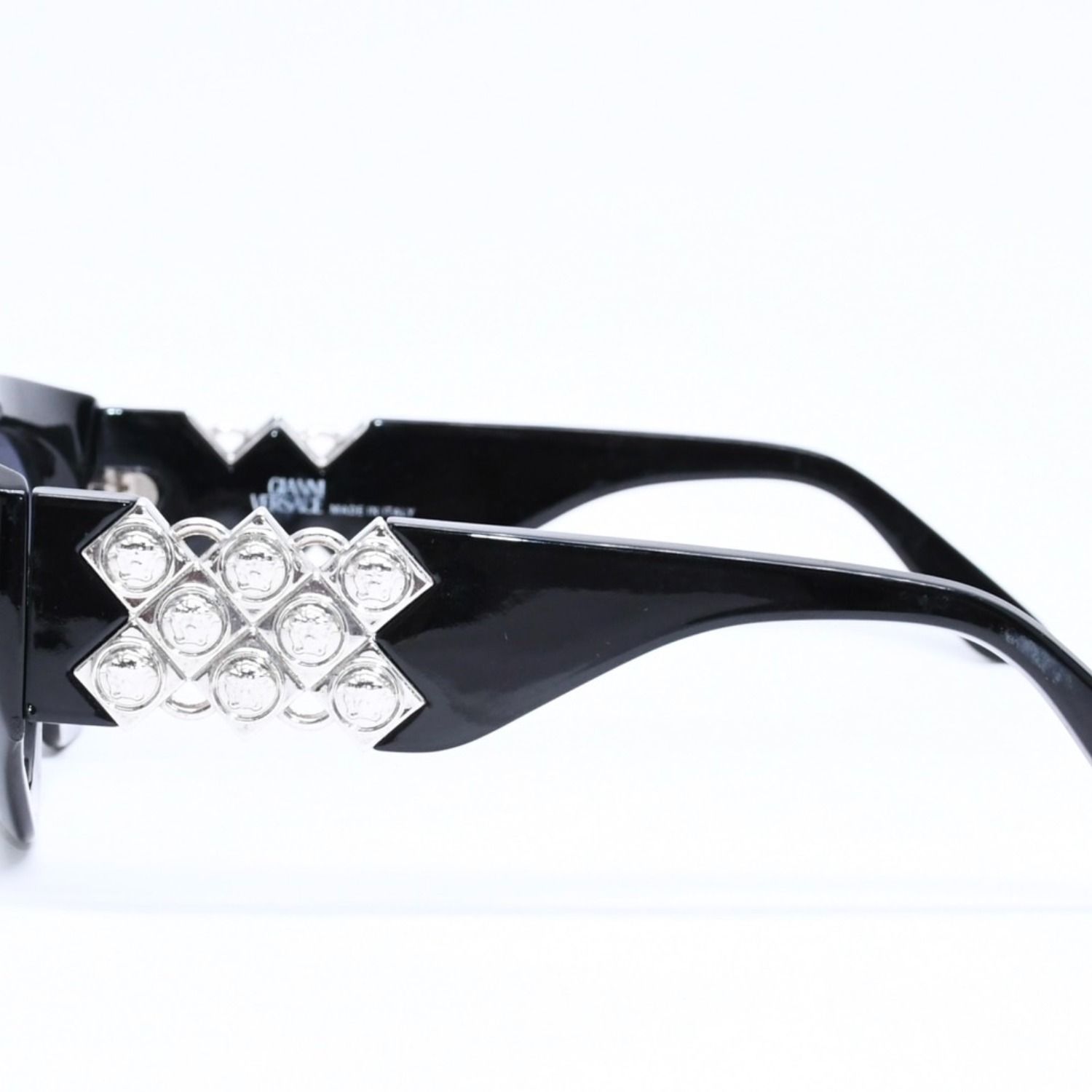 Versace Sunglasses Eyewear Medusa Black Silver — view 6