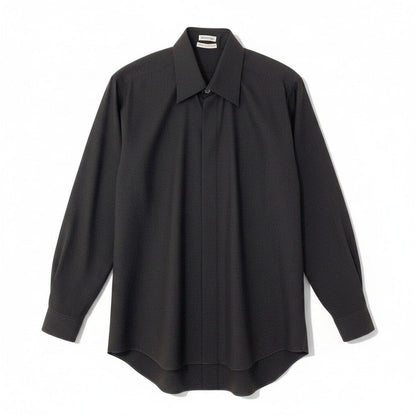 Hermes Dead Martin Margiela Era Wool Gabber Tailored Gabardine Shirt Equivalen M