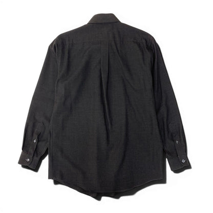 Hermes Dead Martin Margiela Era Wool Gabber Tailored Gabardine Shirt Equivalen M — view 3