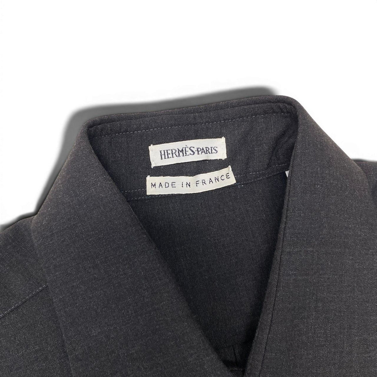 Hermes Dead Martin Margiela Era Wool Gabber Tailored Gabardine Shirt Equivalen M — view 7