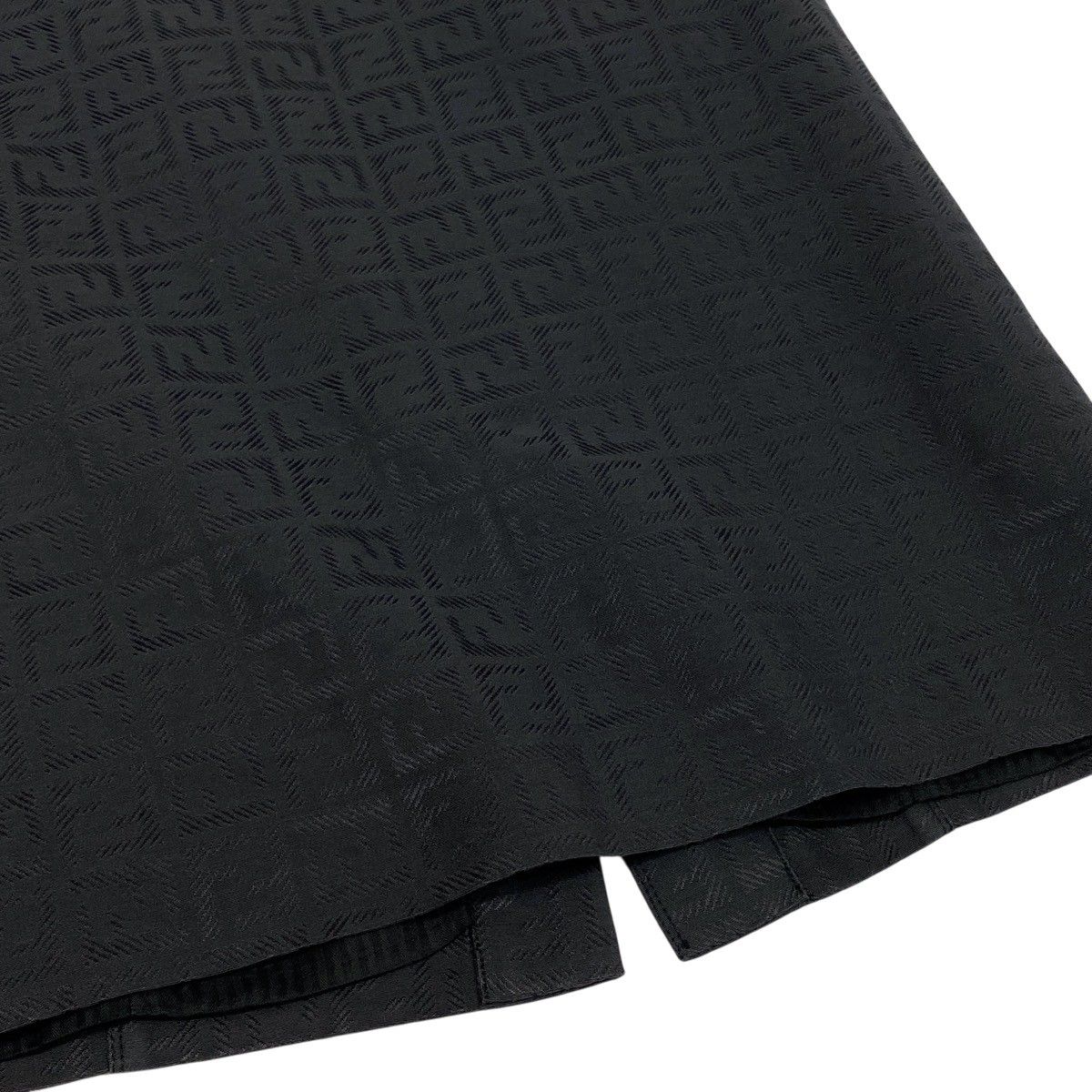 Fendi Ih 11 New in Zucca Pattern Tight Skirt Black 40 — view 8