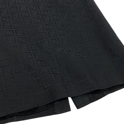 Fendi Ih 11 New in Zucca Pattern Tight Skirt Black 40 — view 8
