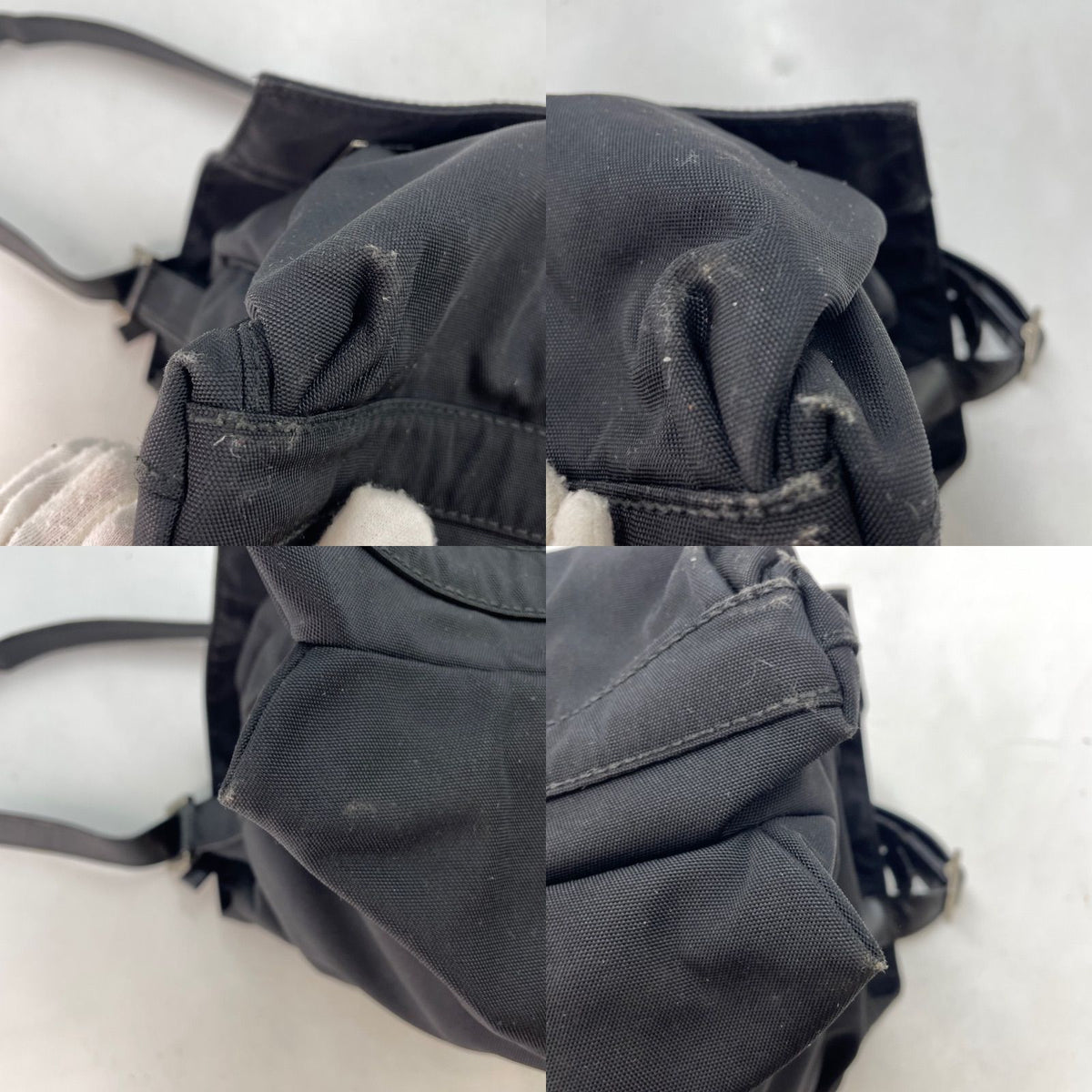 Gucci Shoulder Bag Vintage Nylon Black — view 6
