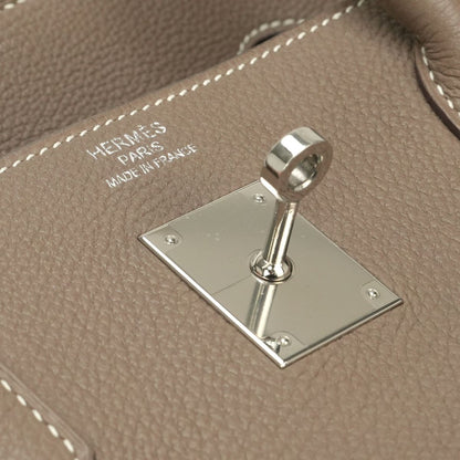 Hermes Birkin 40 Tote Bag Togo Etoupe Gray Silver Handle — view 8