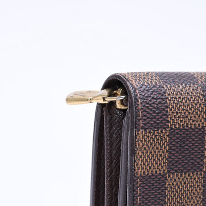 Louis Vuitton Porte Monnaie Pied Tresor Bifold Wallet Damier Ebene Canvas — view 5