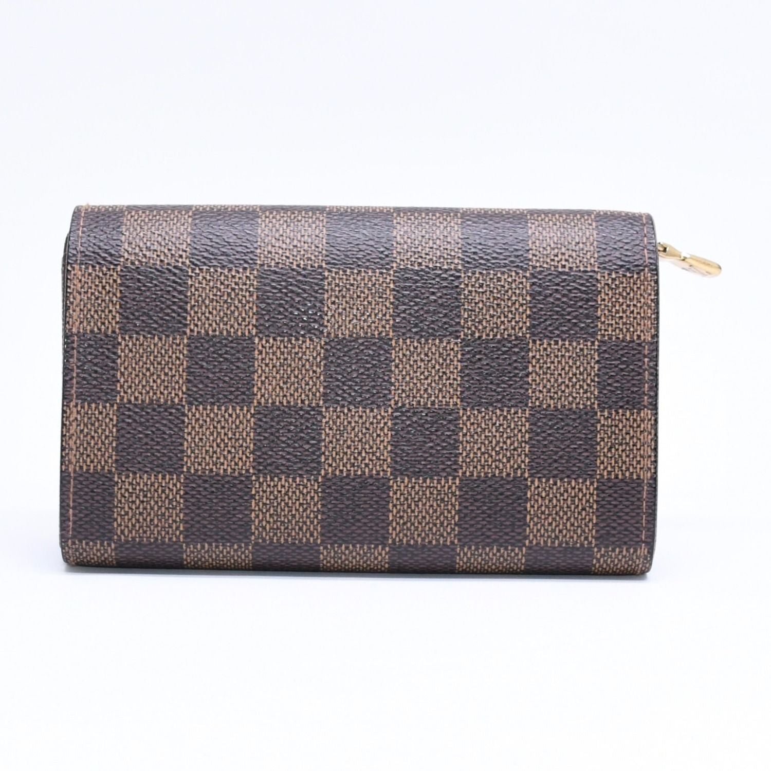 Louis Vuitton Porte Monnaie Pied Tresor Bifold Wallet Damier Ebene Canvas — view 2