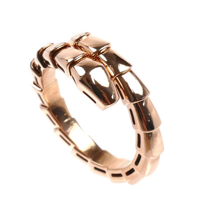 Bvlgari 18K Pink Gold Serpenti Viper Ring — view 2