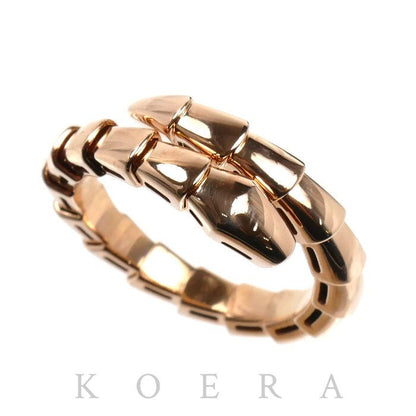 Bvlgari 18K Pink Gold Serpenti Viper Ring
