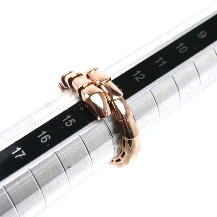Bvlgari 18K Pink Gold Serpenti Viper Ring — view 6