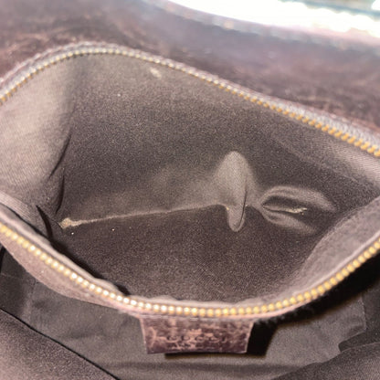 Gucci GG Canvas Tote Bag Leather Detail Brown GH 96 — view 8