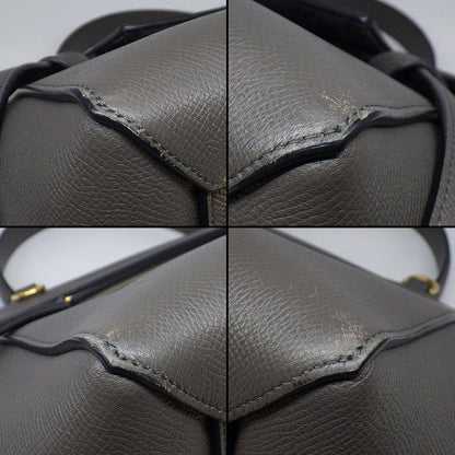Celine Handle Shoulder Bag Mini Gray Calfskin Gold — view 7