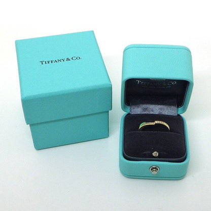 Tiffany & Co Ring Lock Half Circle Diamond Total 18K Yellow Gold — view 6