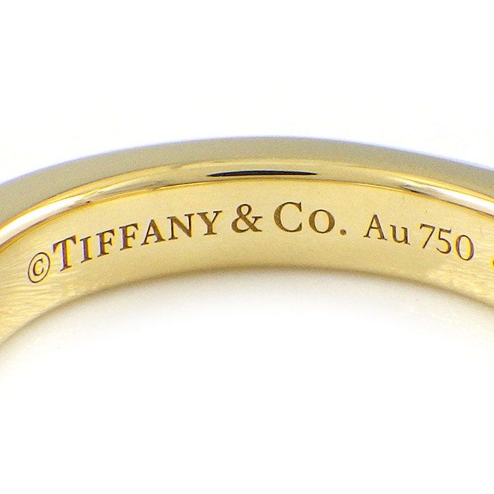 Tiffany & Co Ring Lock Half Circle Diamond Total 18K Yellow Gold — view 3