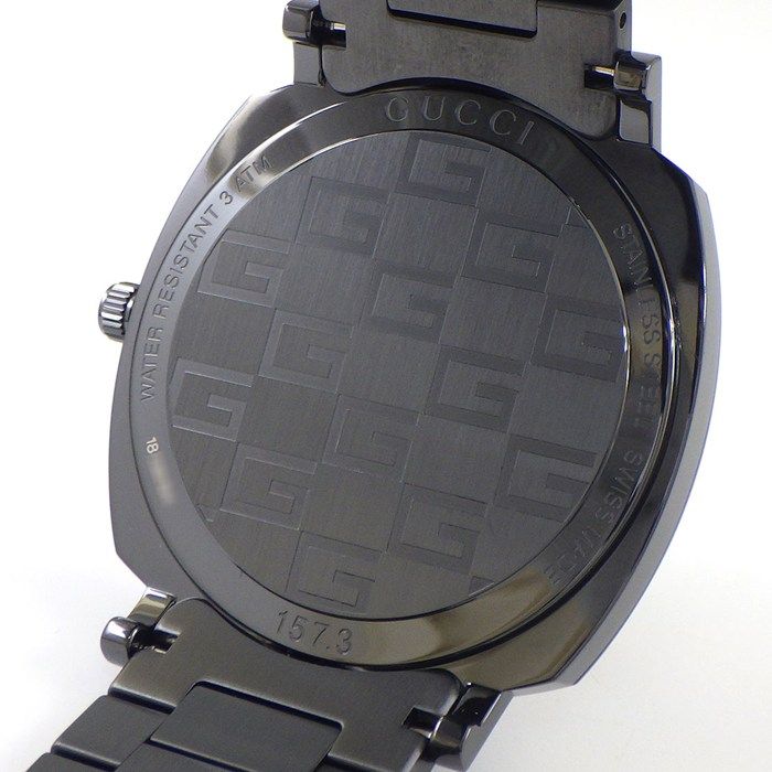 Gucci Watch Grip 157.3 Date Black Pvd SS Quartz Analog — view 4