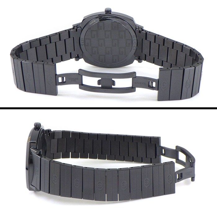 Gucci Watch Grip 157.3 Date Black Pvd SS Quartz Analog — view 3