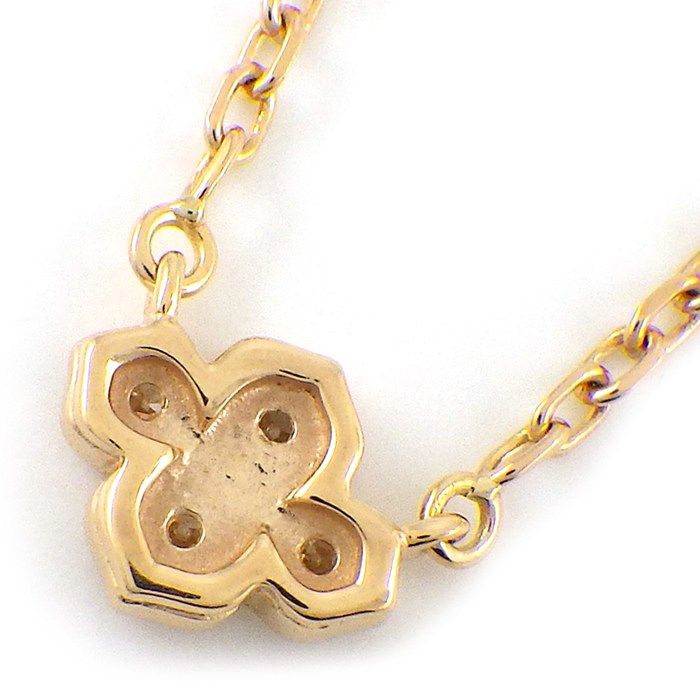 Cartier Necklace Hindu B Lotus Watermelon 4 Point Diamond 18K Pink Gold — view 2