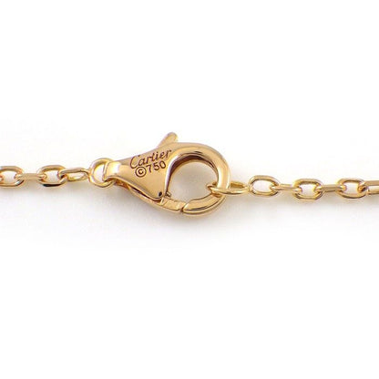 Cartier Necklace Hindu B Lotus Watermelon 4 Point Diamond 18K Pink Gold — view 4