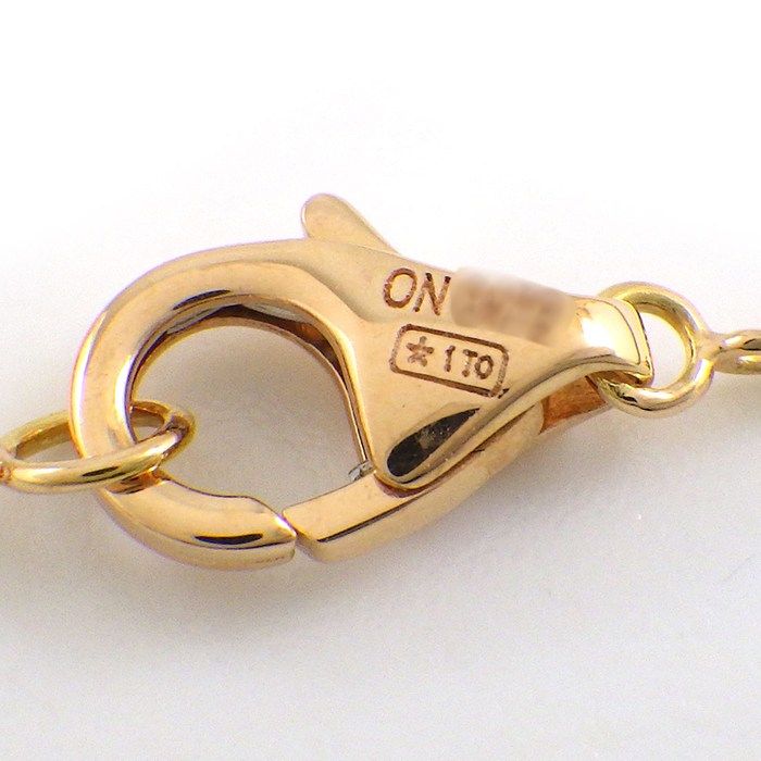 Cartier Necklace Hindu B Lotus Watermelon 4 Point Diamond 18K Pink Gold — view 5