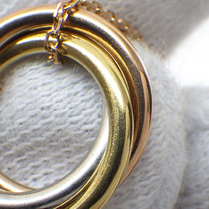 Cartier Bracelet Trinity Chain Three Color 25 Point Diamond Total 18K Pink Gold — view 4