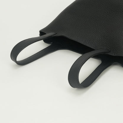 Hermes Picotin Lock PM 18 Tote Bag Taurillon Clemence Noir Black Silver Handle — view 4