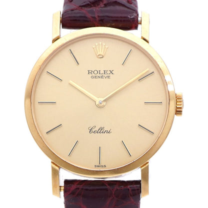 Rolex Cellini 18K Yellow Gold Manual Wind Watch