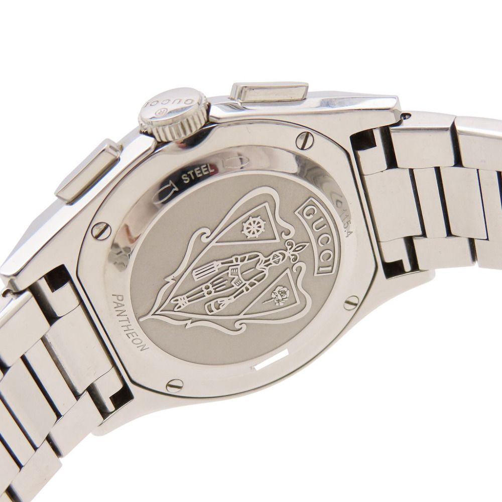 Gucci Pantheon 115.4 Quartz Watch Stainless Steel Black Dial Boys — view 5
