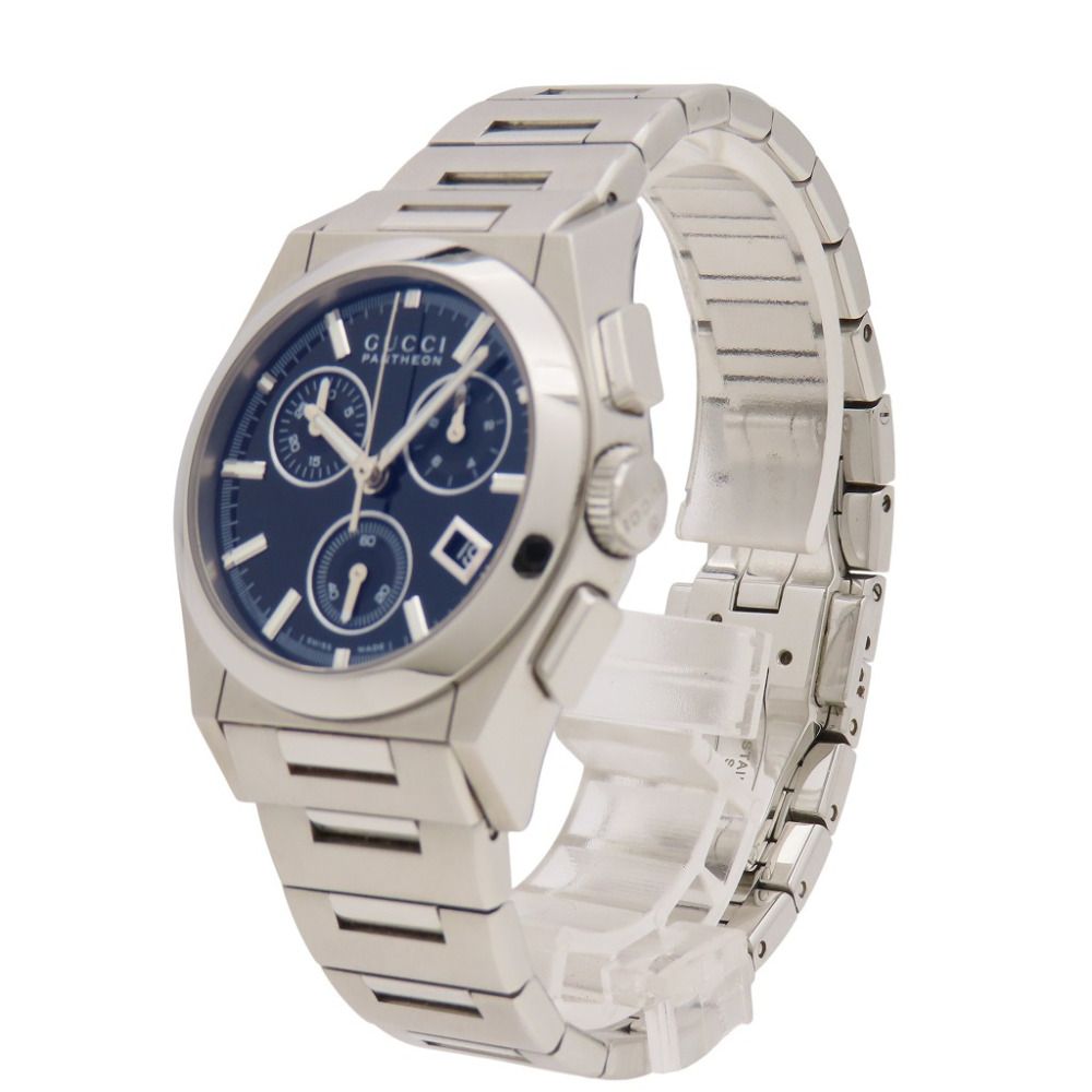 Gucci Pantheon 115.4 Quartz Watch Stainless Steel Black Dial Boys — view 2