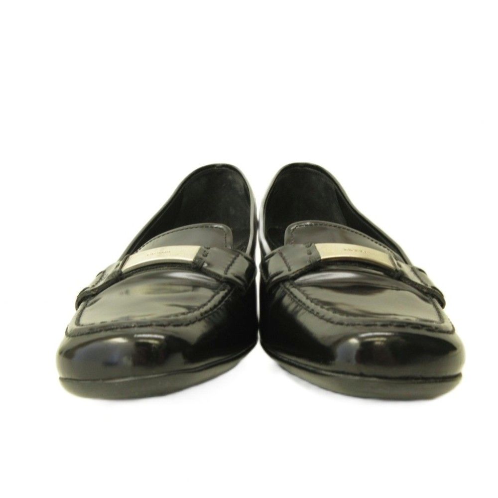 Prada Pumps Shoes Heels Logo Leather Black — view 6