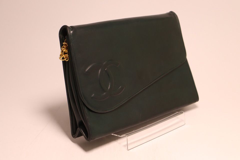Chanel Leather Chain Shoulder Bag — view 4
