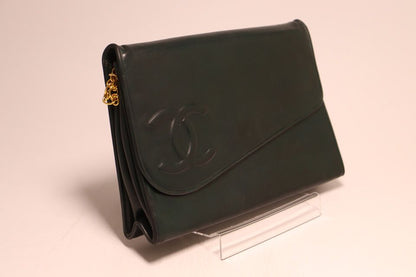 Chanel Leather Chain Shoulder Bag — view 4