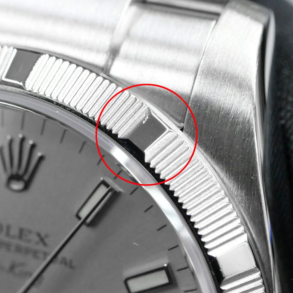 Rolex Air King No Silver SS Automatic Card Overseas — view 8