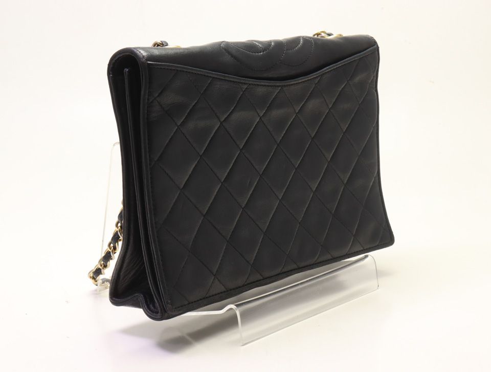 Chanel Quilted Lambskin Chain Shoulder Bag — view 4