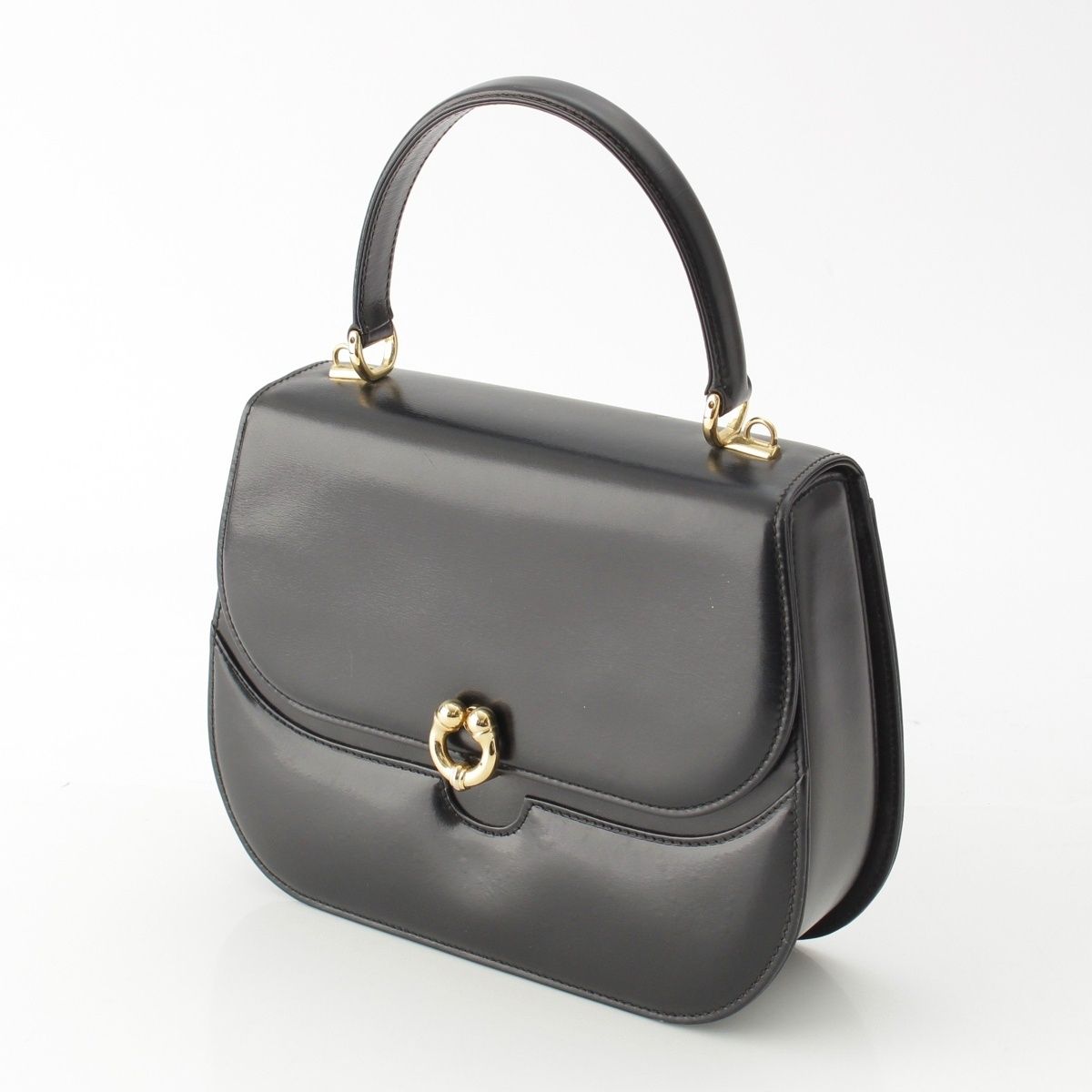 Gucci Leather Vintage 2-Way Shoulder Handle Handbag — view 2