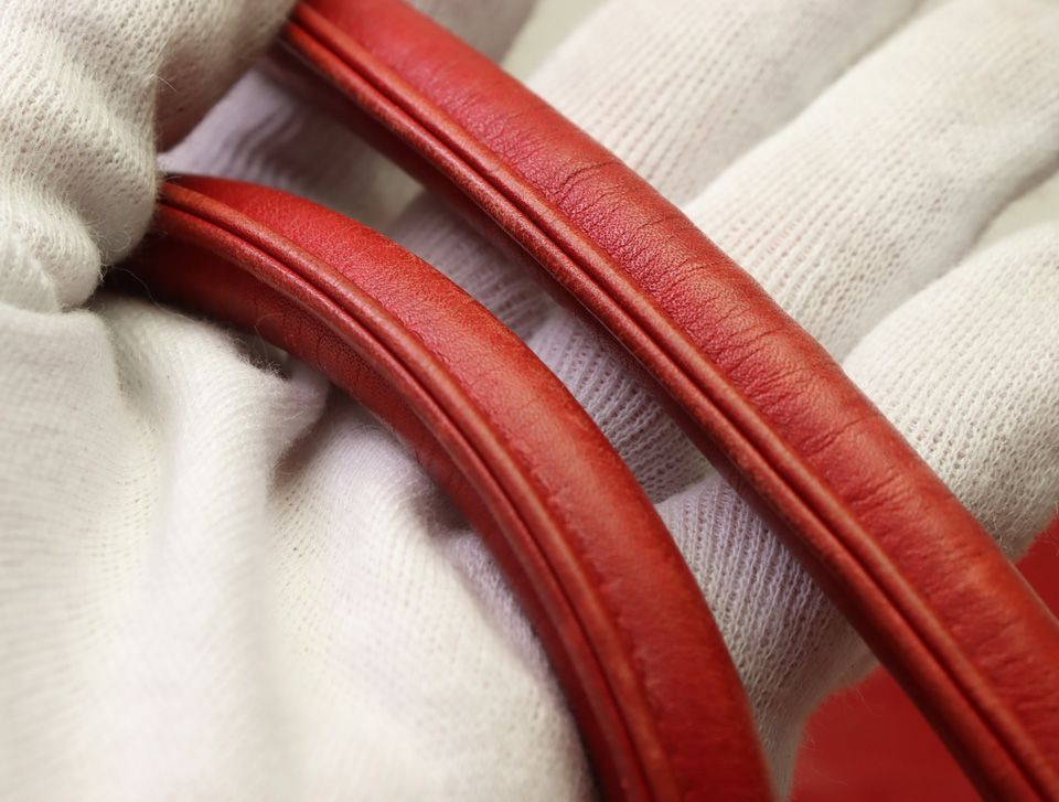 Chanel Lambskin Red Tote Bag — view 6