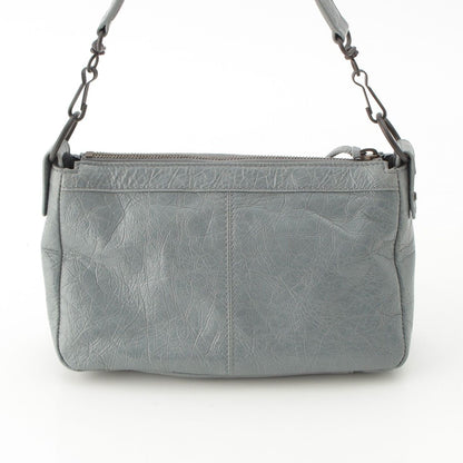 Balenciaga le City Moto Leather Mini 2-Way Handle Gray Handbag — view 5