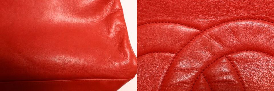 Chanel Lambskin Red Tote Bag — view 8