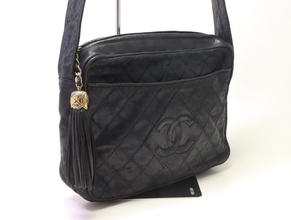 Chanel Quilted Lambskin Fringe Shoulder Bag — view 4
