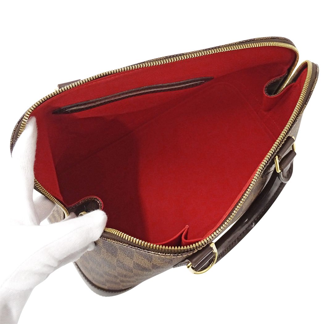 Louis Vuitton Bag Damier Handle Alma Brown — view 5